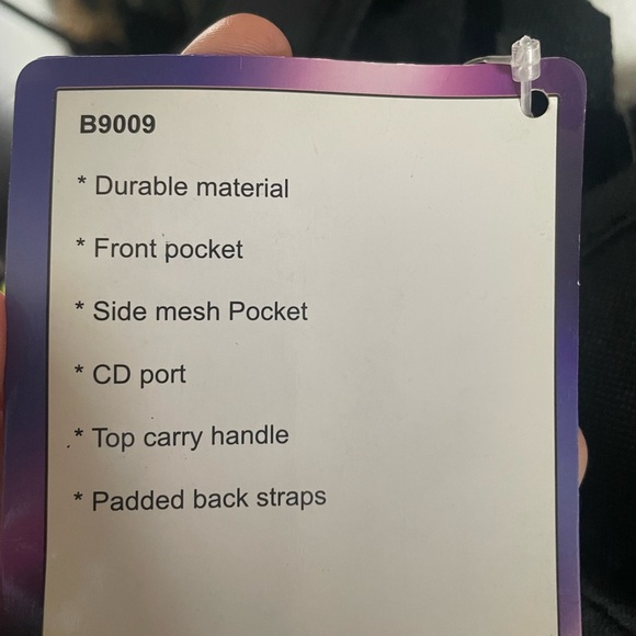 🎒 Arizona Blu Athletic Gear Backpack w/ Bungee Cord (Black, Blue, Neon Yellow) - Picture 9 of 10